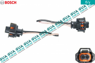 Фишка / разъем  датчика температури АБС / ABS / топливной форсунки дизельной электронной / лямбда зонда / датчика кислорода / корпуса топливного фильтра ( топливна с-ма BOSCH )   