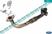 Трубка ЕГР / EGR ( трубка картерных газов ) Ford / ФОРД FIESTA VI 2008-2017 / ФИЕСТА 4 1.5TDCI (1499куб.см.)