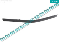 Молдинг / накладка переднего бампера левая BMW / БМВ 5-series E39 1997-2003 528i ( 2793 куб. см.)