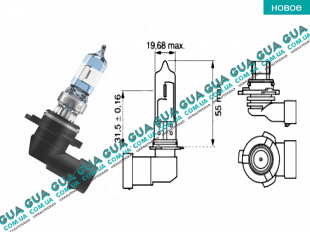 Лампа / лампочка HB3 12V 60W   