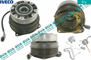 Электромуфта вентилятора основного радиатора ( электромагнитная муфта )   