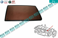 Стекло боковое левое заднее глухое L 960 H 516 VW / ВОЛЬКС ВАГЕН TRANSPORTER IV 1990-2003 / ТРАНСПОРТЕР 4 90-03 1.9TD (1896 куб.см.)