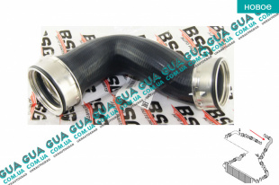 Патрубок интеркулера верхний левый   