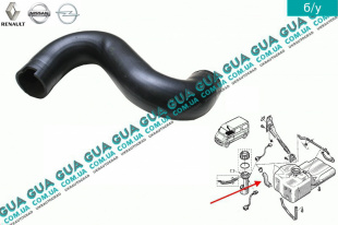 Патрубок / трубка топливной системы ( заливной горловины бака )   