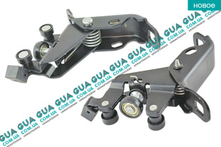 Ролик боковой правой сдвижной двери средний с рычагом ( каретка )   