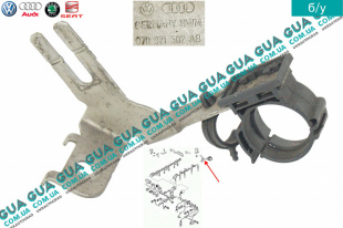 Кронштейн крепления жгута проводов для соединителя свечей накаливания   