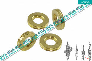Уплотнительное кольцо форсунки ( прокладка / шайба 1 шт. 15.6x7.4x3 )   