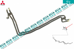 Патрубки / трубки отопителя печки Mitsubishi / МИТСУБИСИ PAJERO III 2000-2006 / ПАДЖЕРО 3 00-06 3.5 (3497 куб.см.)