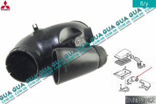 Патрубок воздушного фильтра ( воздухозаборник ) Mitsubishi / МИТСУБИСИ PAJERO III 2000-2006 / ПАДЖЕРО 3 00-06 3.2DI-D (3200 куб.см.)