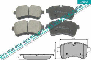 Тормозные колодки задние ( Система BREMBO )   
