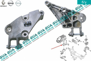 Кронштейн крепления двигателя верхний правый   