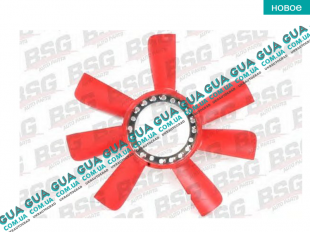 Крыльчатка 7 лопастей ( вентилятор охлаждения ) ( красный )   