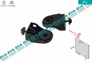 Подушка крепления основного радиатора ( верхняя )   