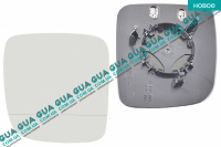 Вкладыш зеркала заднего вида левый с подогревом VW / ВОЛЬКС ВАГЕН TRANSPORTER V 2003- / ТРАНСПОРТЕР 5 03- 2.0TDI (1968 куб.см.)