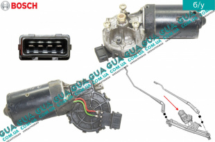 Моторчик переднего стеклоочистителя ( электродвигатель дворников )   