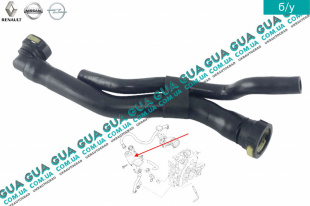 Патрубок маслозаливной горловины Renault / РЕНО CLIO II / КЛИО 2 1.9DTI (1870 куб.см.)