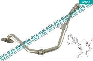 Трубка обратки масла с турбины ( слива масла )   