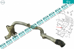  Патрубок / трубка системы охлаждения   