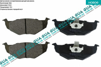 Тормозные колодки передние ( с-ма ATE ) Seat / СЕАТ AROSA 1997-2004 1.4 (1390 куб.см.)