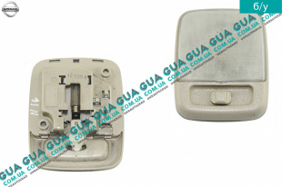 Фонарь подсветки кабины ( плафон освещения салона ) средний Nissan / НИССАН ALMERA N16 / АЛЬМЭРА Н16 2.2 DCI ( 2184 куб.см.)