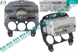 Автомагнитола CD / Radio / MP3 / AUX 2008-2013 Mazda / МАЗДА 2 2003- 1.25 (1242 куб. см.)
