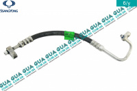 Трубка / патрубок кондиционера от осушителя к радиатору ( шланг ) SsangYong / САНГЙОНГ KYRON 2.0XDI (1998 куб.см.)