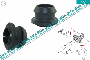 Втулка / подушка крепления корпуса воздушного фильтра  Opel / ОПЕЛЬ ASTRA H 2004-2014 / АСТРА 04-14 1.4 (1364 куб.см.)