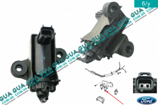 Клапан возврата ОГ / Клапан рециркуляции выхлопных газов / Клапан EGR / ЕГР ( вакуумной с-мы / трансдьюсер ) Ford / ФОРД MONDEO III 2001-2007 / МОНДЕО 3 2.0TDCI (1998 куб.см.)