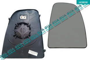 Вкладыш зеркала заднего вида с подогревом правый    