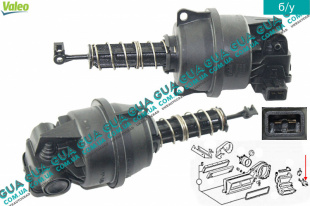 Привод заслонки печки ( клапан обогревателя )   
