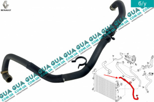 Патрубок / трубка системы охлаждения ( к подогреву двигателя )   