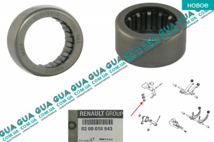 Втулка / подшипник игольчатый нижний рычага кулисы КПП ( вала / вилки ) переключения передач 21x11.8 1шт.   