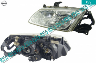 Фара передняя левая ( электрический корректор ) Nissan / НИССАН ALMERA N16 / АЛЬМЭРА Н16 2.2 DCI ( 2184 куб.см.)
