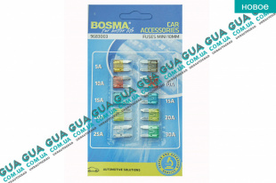 Предохранитель MINI 10mm BLISTER комплект ( блистер 10шт )   