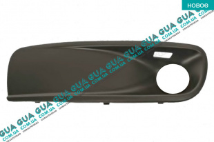 Накладка декоративная / молдинг / листва переднего бампера левая ( вставка под противотуманые фары ) решетка VW / ВОЛЬКС ВАГЕН TRANSPORTER V 2003- / ТРАНСПОРТЕР 5 03- 2.0TDI (1968 куб.см.)