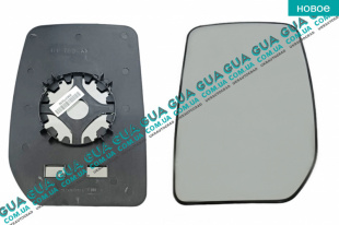 Вкладыш зеркала заднего вида левый без подогрева   