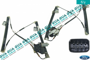 Стеклоподъемник передний левый электрический Ford / ФОРД MONDEO III 2001-2007 / МОНДЕО 3 2.2TDCI (2198 куб.см.)