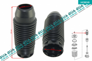 Пыльник амортизатора переднего ( стойки ) 1шт.   