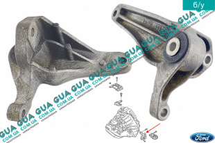 Подушка ( опора ) двигателя задняя Volvo / ВОЛЬВО C30 1.6D (1560 куб.см.)