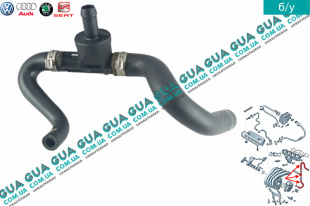 Тройник / клапан вентиляции картерных газов  Seat / СЕАТ LEON 2005- 2.0FSI (1984 куб.см.)