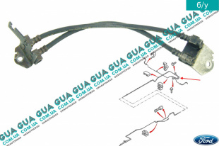 Шланг / трубка тормозной системы задний Ford / ФОРД TRANSIT 2006- / ТРАНЗИТ 06- 2.4TDCI (2402 куб.см)