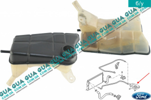 Расширительный бачок Ford / ФОРД MONDEO III 2001-2007 / МОНДЕО 3 2.5 V6 24V (2495 куб.см.)