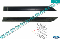 Молдинг ( накладка ) задней правой двери Ford / ФОРД FOCUS I 1998-2004 / ФОКУС 1 98-04 1.8TDCI (1753 куб. см.)