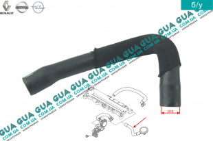 Патрубок вентиляции картерных газов ( трубка / шланг сапуна )   