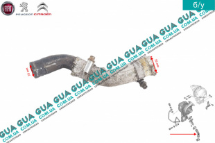 Трубка обратки масла с турбины ( слива масла )   