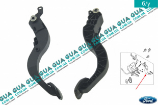 Педаль сцепления Ford / ФОРД MONDEO III 2001-2007 / МОНДЕО 3 1.8TDCI (1753 куб.см.)
