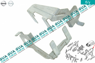 Кронштейн крепления левого крыла Renault / РЕНО CLIO II / КЛИО 2 1.9DTI (1870 куб.см.)