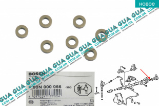 Прокладка / сальник клапана топливной рейки ( уплотнительное кольцо редукционного клапана Common Rail )   