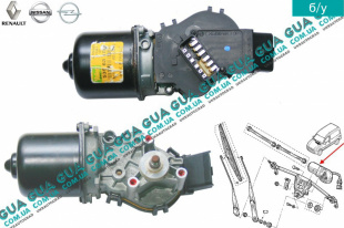 Моторчик стеклоочистителя ( электродвигатель дворников )   