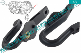 Кронштейн крепления радиатора верхний   